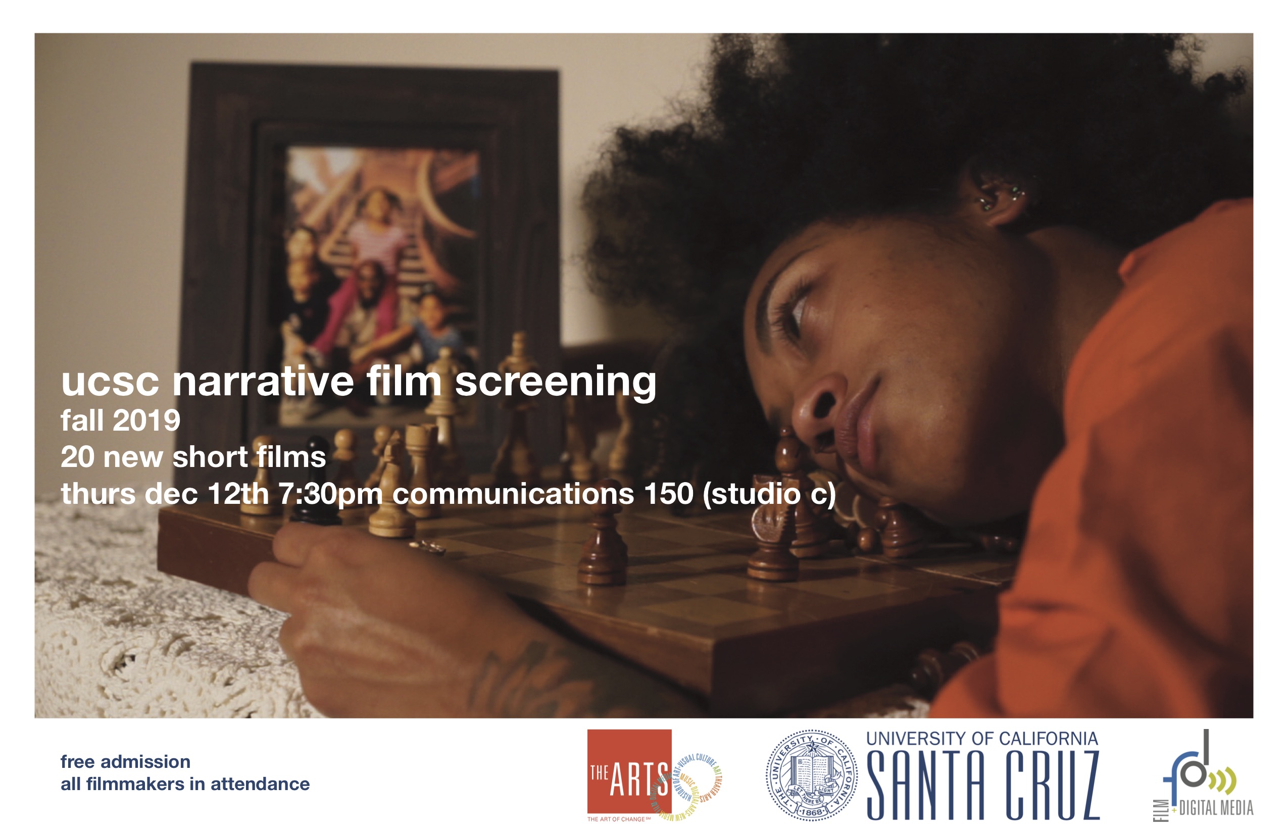 Flyer for Narrative Video final screening