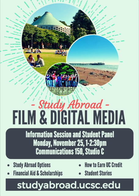 flyer for study abroad info session