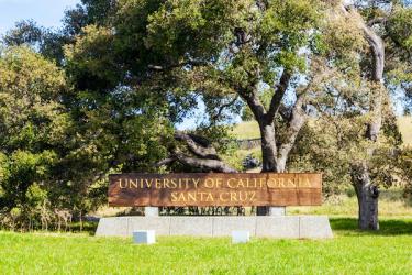 UC Santa Cruz Entrance Sign